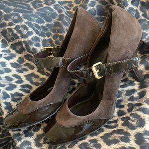 Franco Sarto Patent Leather & Suede Pumps